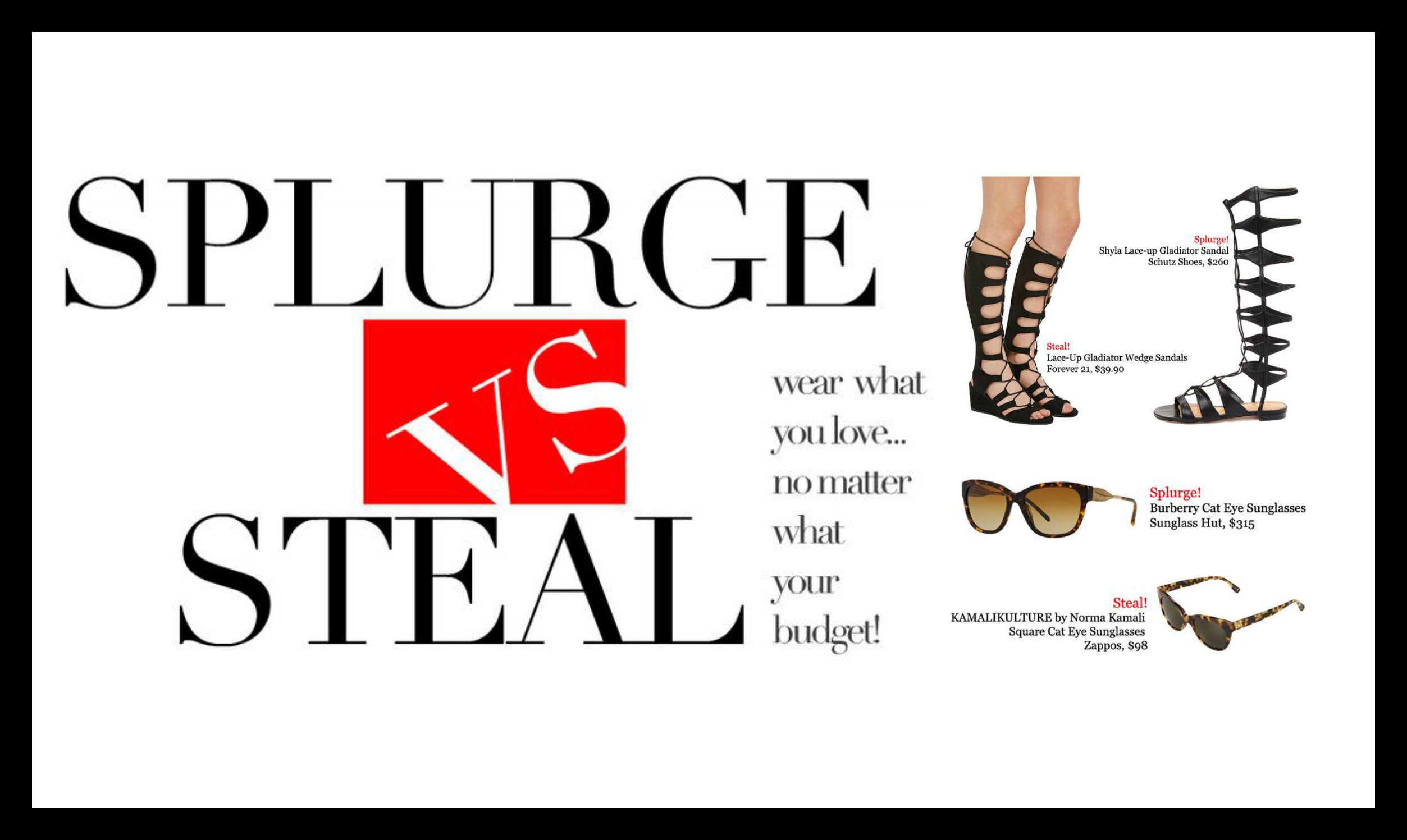 plus model magazine splurge vs. steal