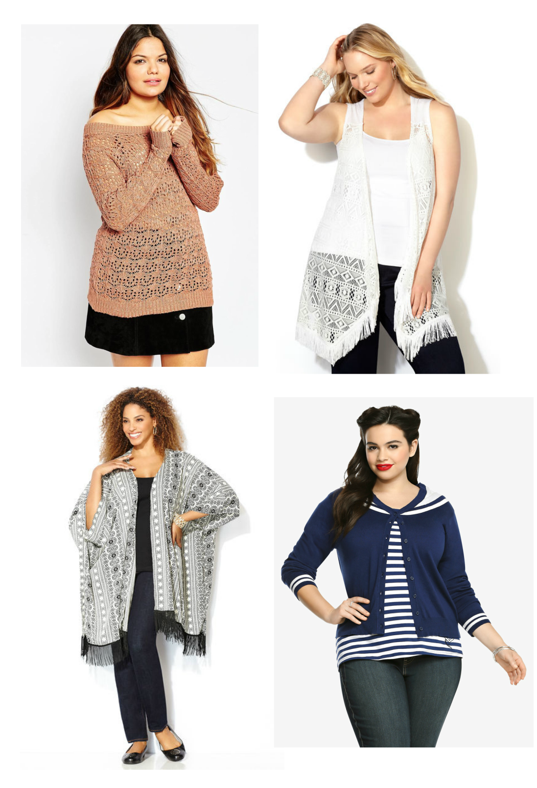 plus size fall sweaters, vests and cardigans