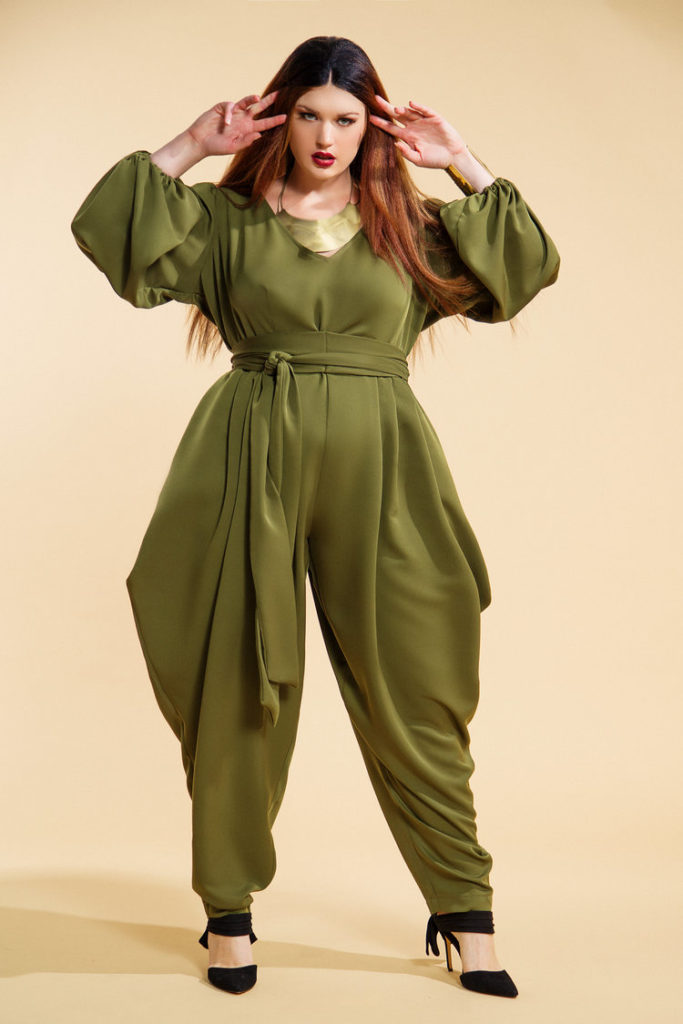 JIBRI Trumpet Sleeve Jumpsuit